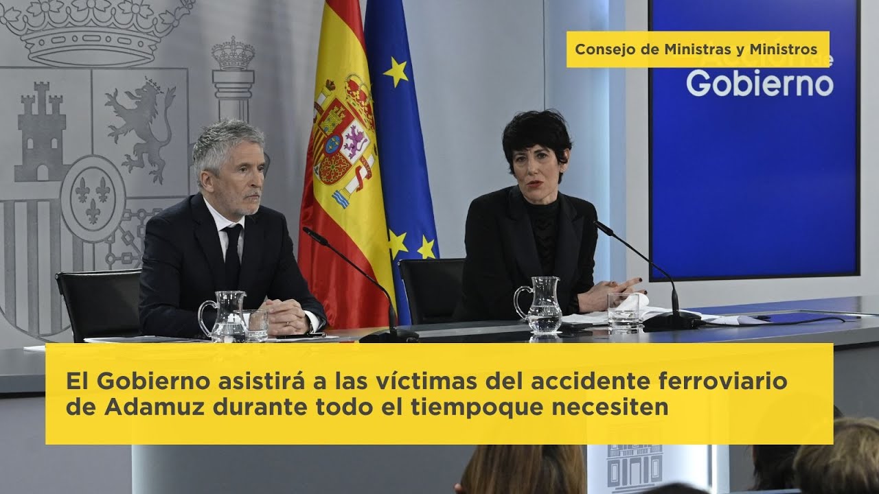 El Gobierno asistirá a las víctimas del accidente ferroviario de Adamuz todo el tiempo que necesiten