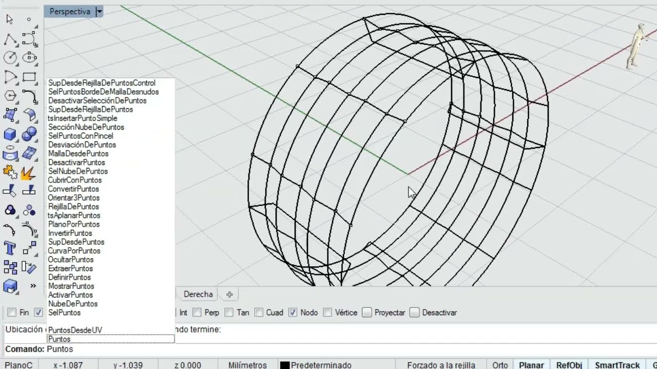 Rhino 3D Tutorials - Puntos, Plano Por Puntos, Puntos DesDe UV, Calcular Pto UV