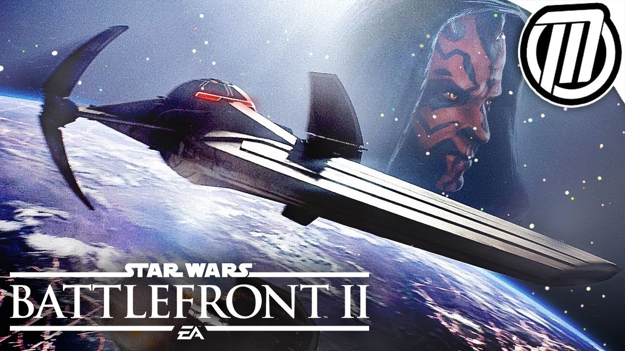 Star Wars Battlefront 2: DARTH MAUL'S SCIMITAR - Hero Ship Gameplay