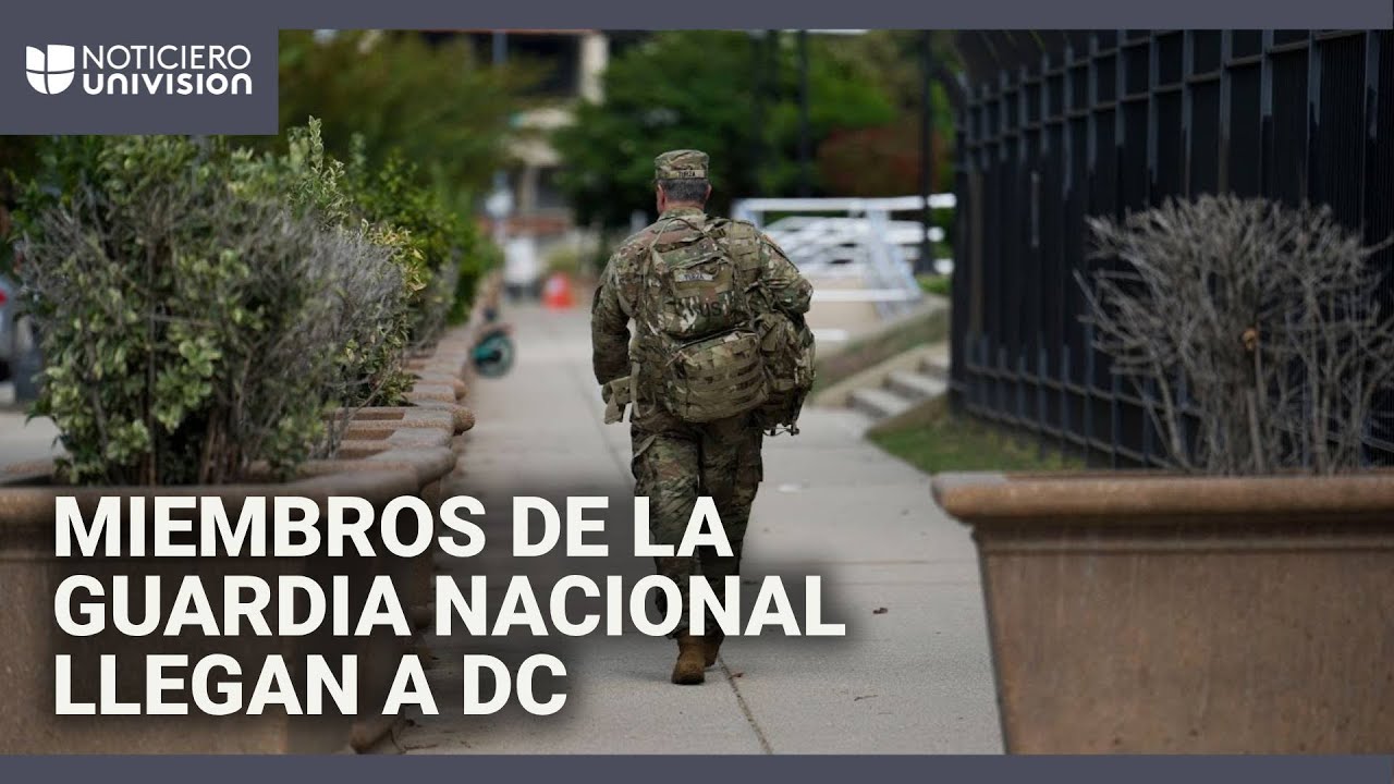 Llegan a DC las primeras tropas de la Guardia Nacional tras orden de Trump: ¿qué opina la comunidad?