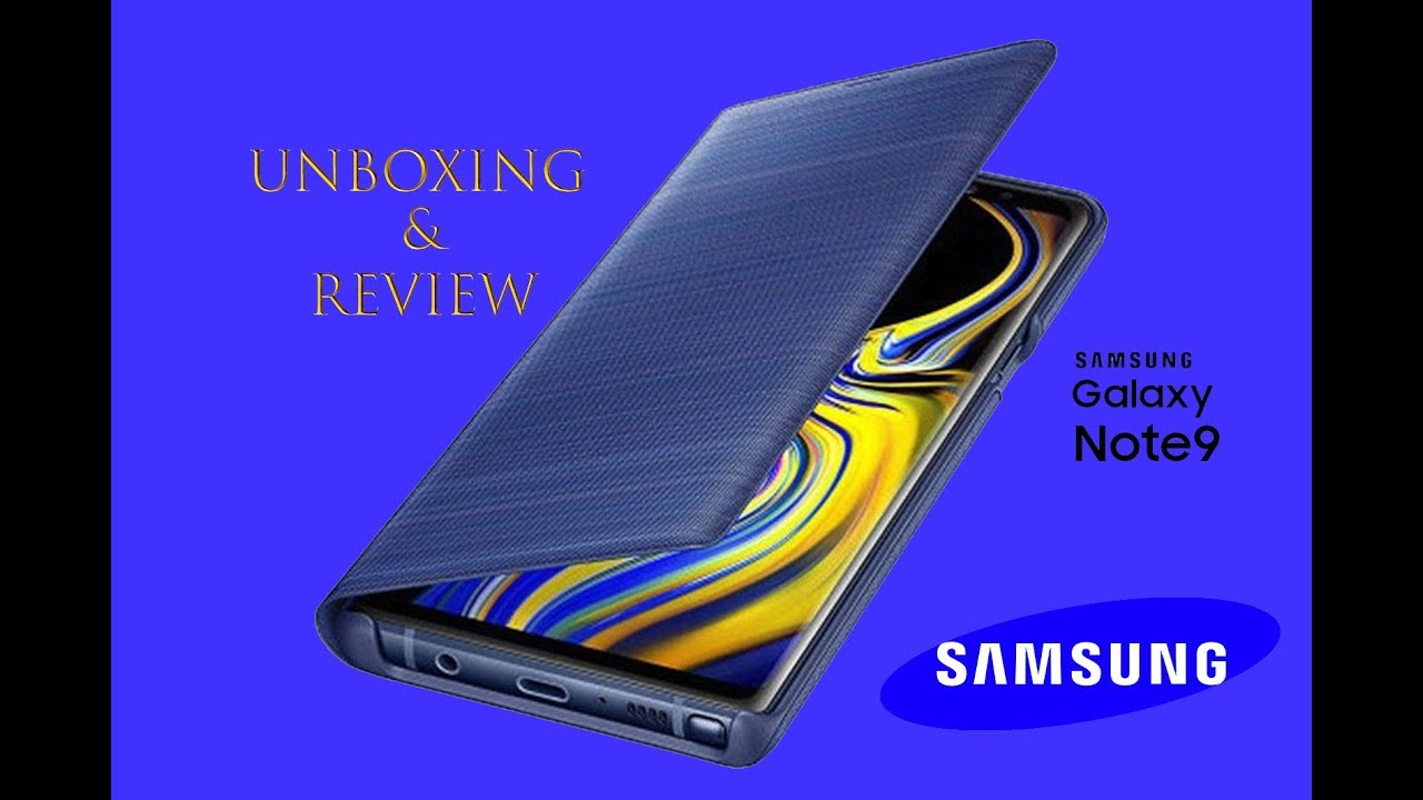 Samsung Galaxy Note 9 LED wallet cover Case