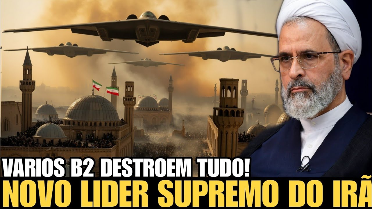 4 B-2 SPIRIT VARREM TEERÃ- NOVO LIDER DO IRÃ E NOMEADO! TRUMP DIZ A SALIVA ACABOU