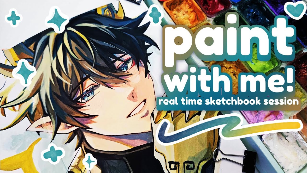 Paint With Me! | Gouache Sketchbook session~
