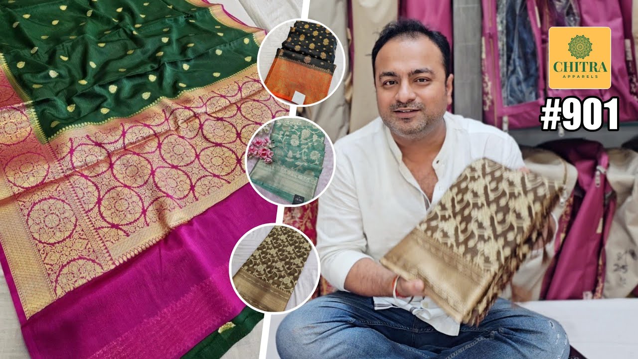 🔥 #901 ट्रेडिंग सिल्क साड़ियाँ | Designer Banarasi Soft Silk Sarees | Banarasi Saree #chitrafashions