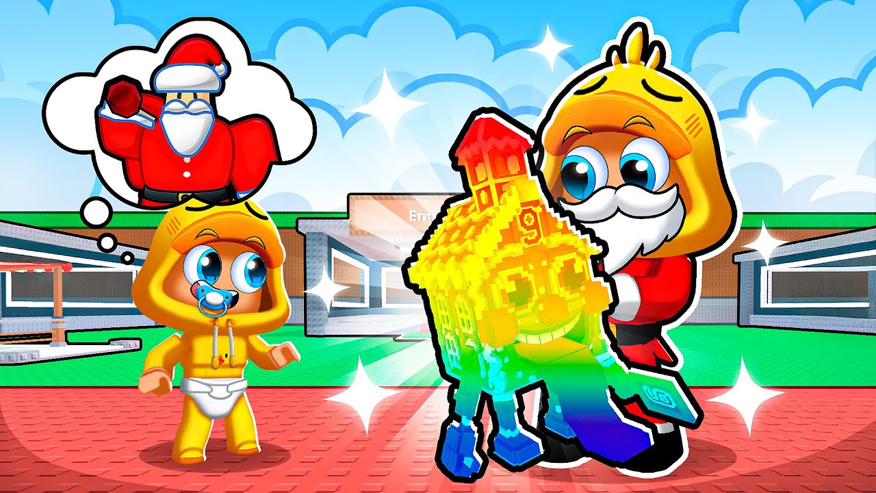 Ik Werd De KERSTMAN Om Baby Dennus Te VERRASSEN In Steal A Brainrot! (Roblox)