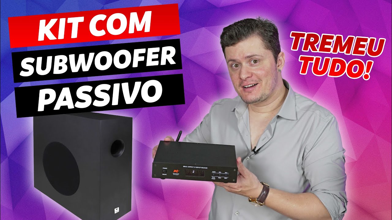 COMO FUNCIONA O KIT 2.1 BTA-3 COM SUBWOOFER PASSIVO DA AAT? REVIEW | AUDIO PRIME