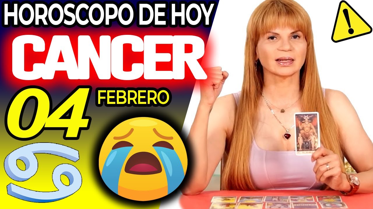 CÁNCER ♋😖PREPARATE PARA LLORAR CON ESTO😭 Horóscopo De Hoy 4 De Febrero 2026 | Mhoni Vidente