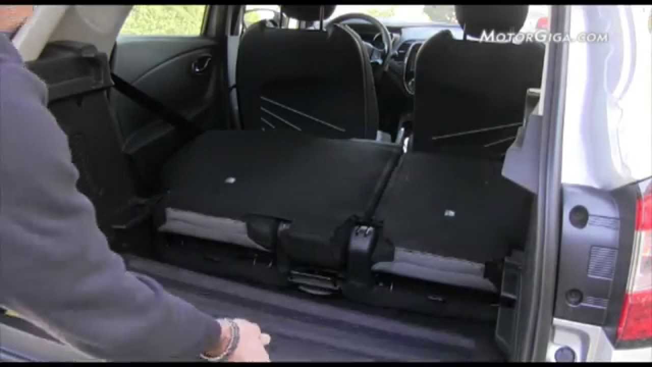 Renault Captur plazas posteriores maletero