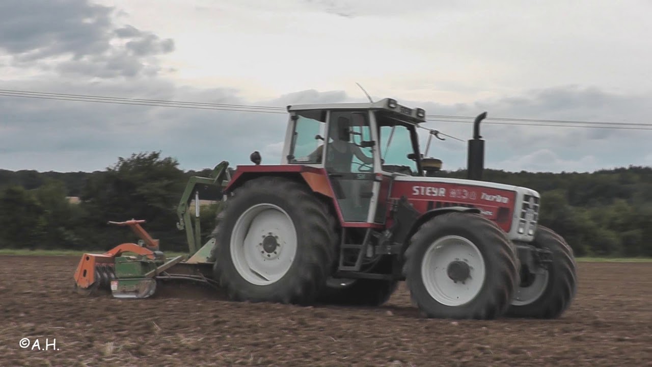 Steyr 8130 Turbo & Amazone 4 Meter Kreiselegge // ASR Agrarservice Rimbach