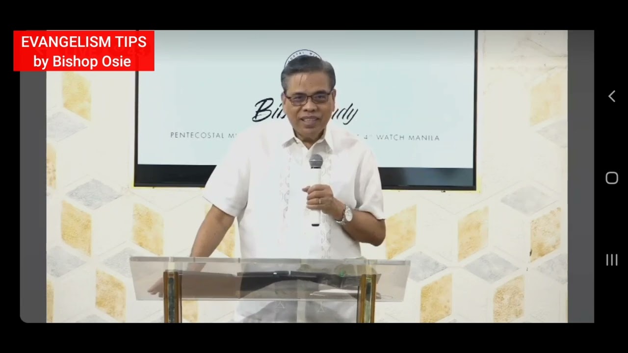 EVANGELISM TIPS by Bishop Osie Quillao