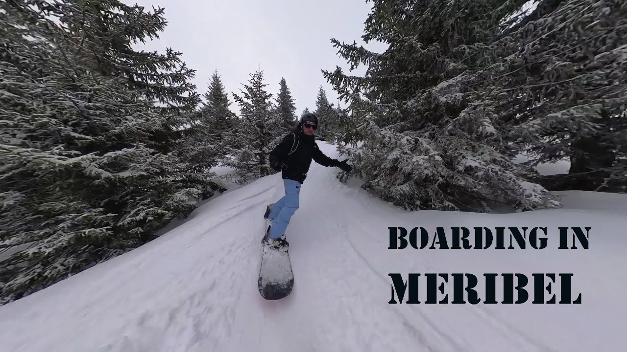 Snowboarding Meribel 3 Vallees March 2024