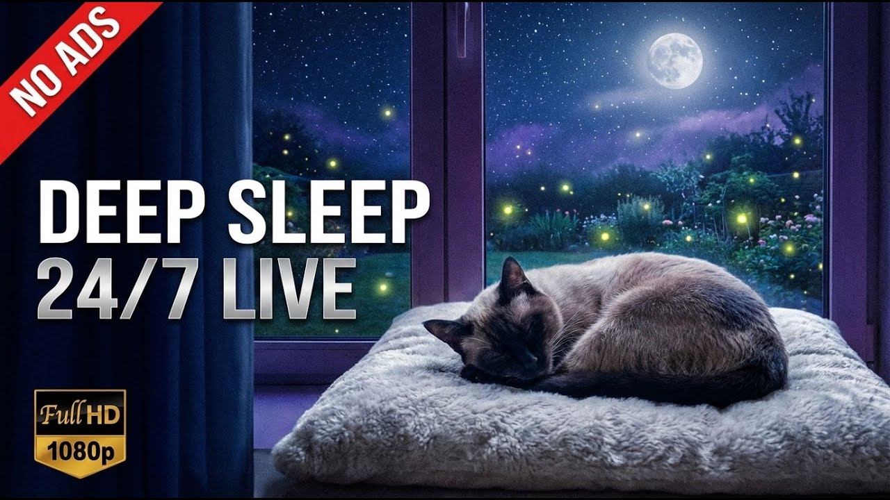 🔴 24/7 LIVE: Успокаивающая музыка для кошек 🐾🎶 Расслабляющие звуки для глубокого расслабления, сн