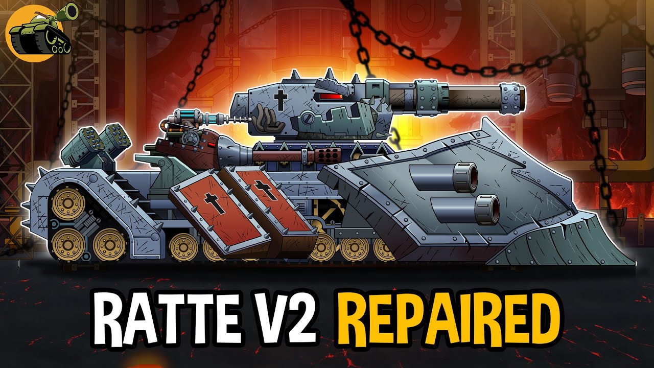 Ratte V2 ОТРЕМОНТИРОВАН для REVENGE – Rise of the Iron Monster #cartoons_about_tanks_english #KV4...