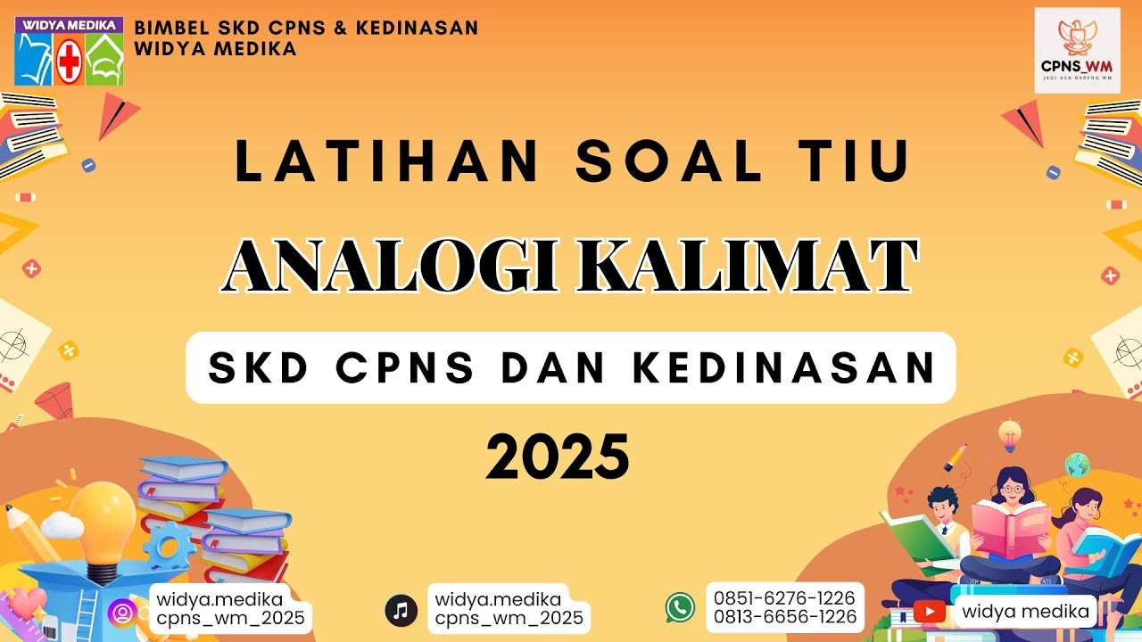 LATIHAN SOAL TIU - ANALOGI SKD CPNS/KEDINASAN [KE 6] #skdcpnstiu #kedinasan #skdcpns #soaltiu #asn 