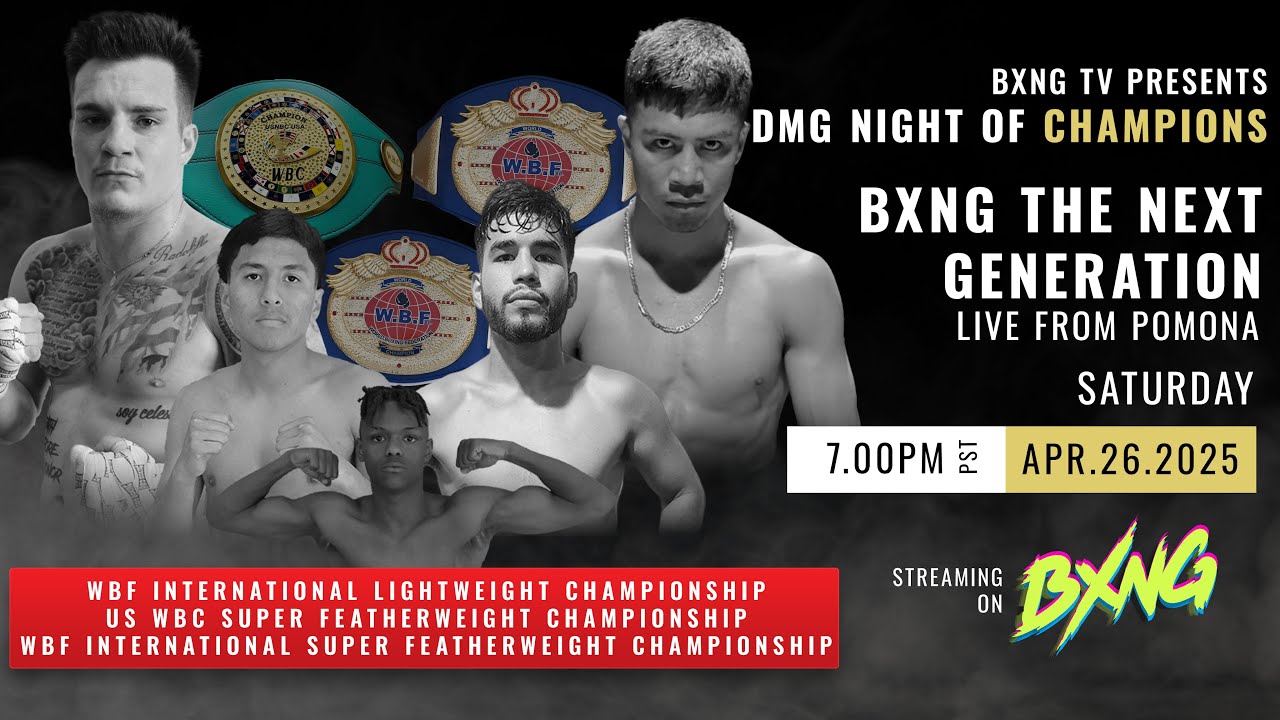 DMG Night of Champions | April 26th at the Fox Pomona Theater