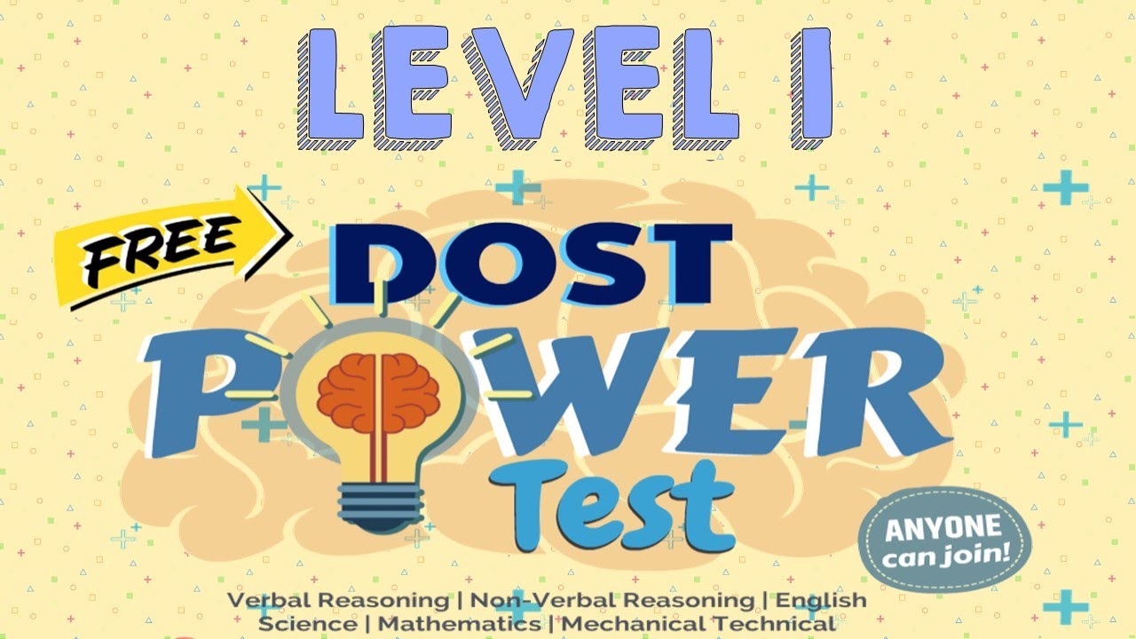 DOST Power Test Level 1 | All Domains