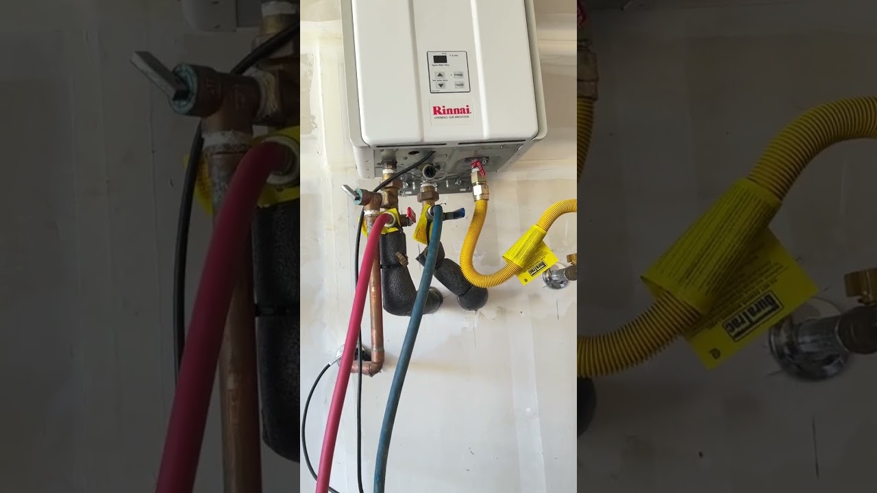 Tankless water heater flush with 2 gallons of vinegar