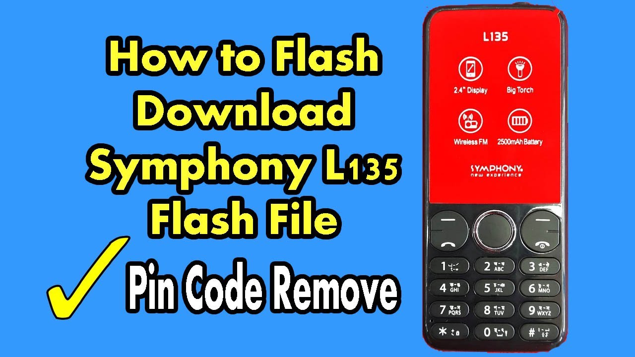 Symphony L135 Flash File Firmware
