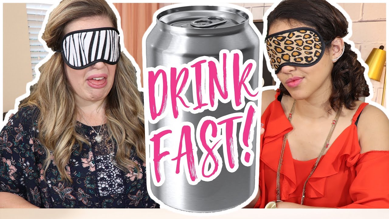 5 MINUTE MAKEUP CHALLENGE // GUESS THE SODA CHALLENGE || CRACKED PALETTE