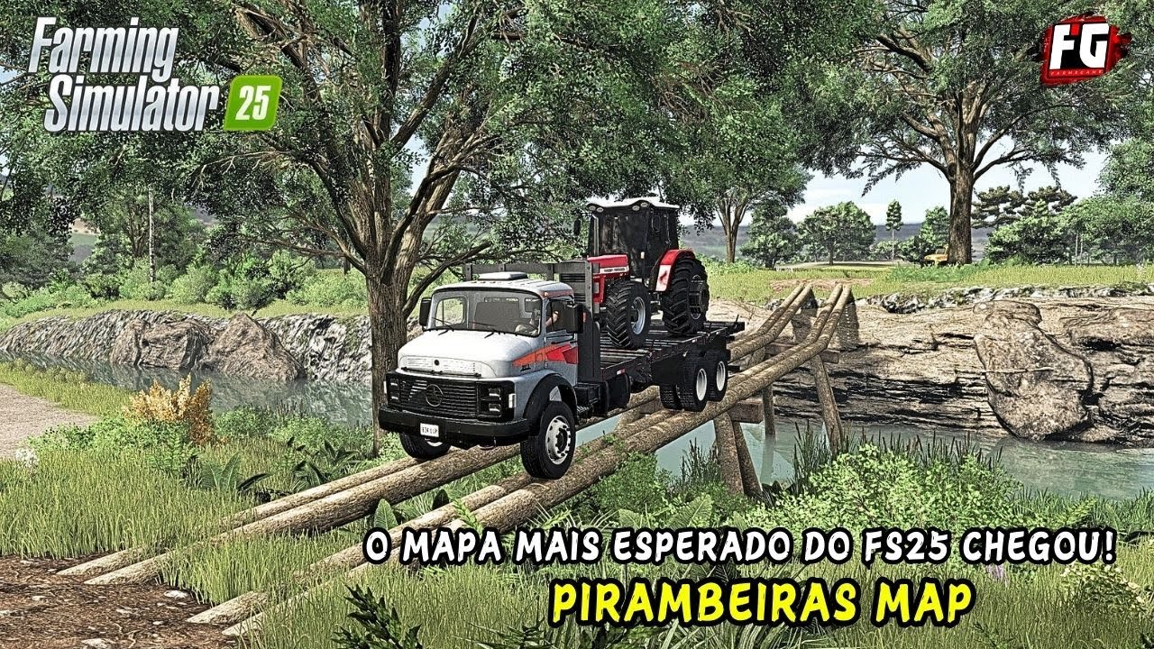 LIBERADO! Mapa Brasileiro para FS25 - Mapa PIRAMBEIRAS do @canaleclypse  - Para todas PLATAFORMAS