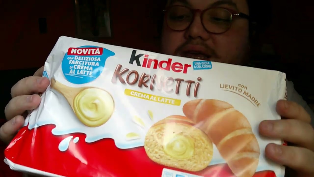 Recensione e Assaggio Cornetti Kinder gusto crema al latte