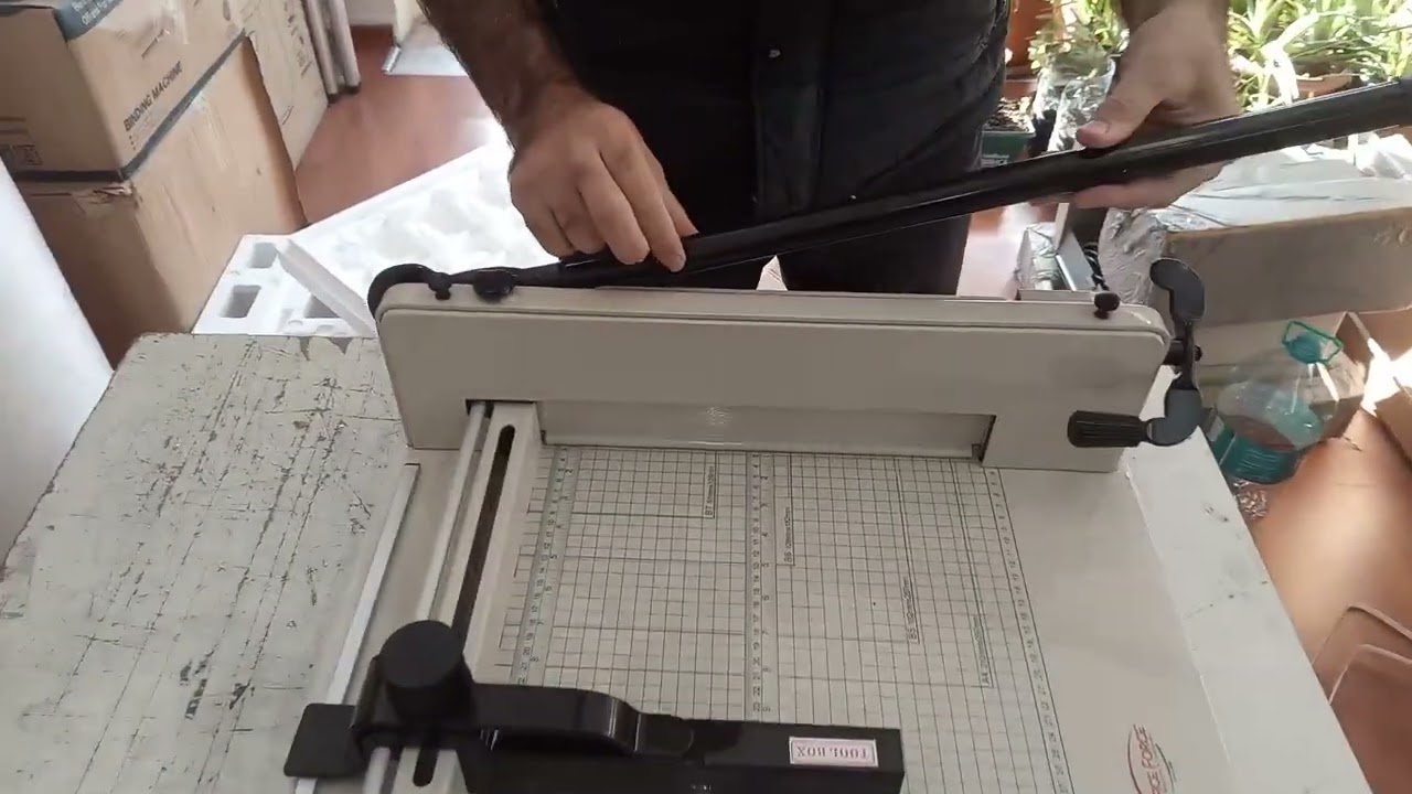 Office Force Of-858 A4 Kollu Kağıt Kesme Giyotini Kutu Açılış ve Başlangıç Kurulumu