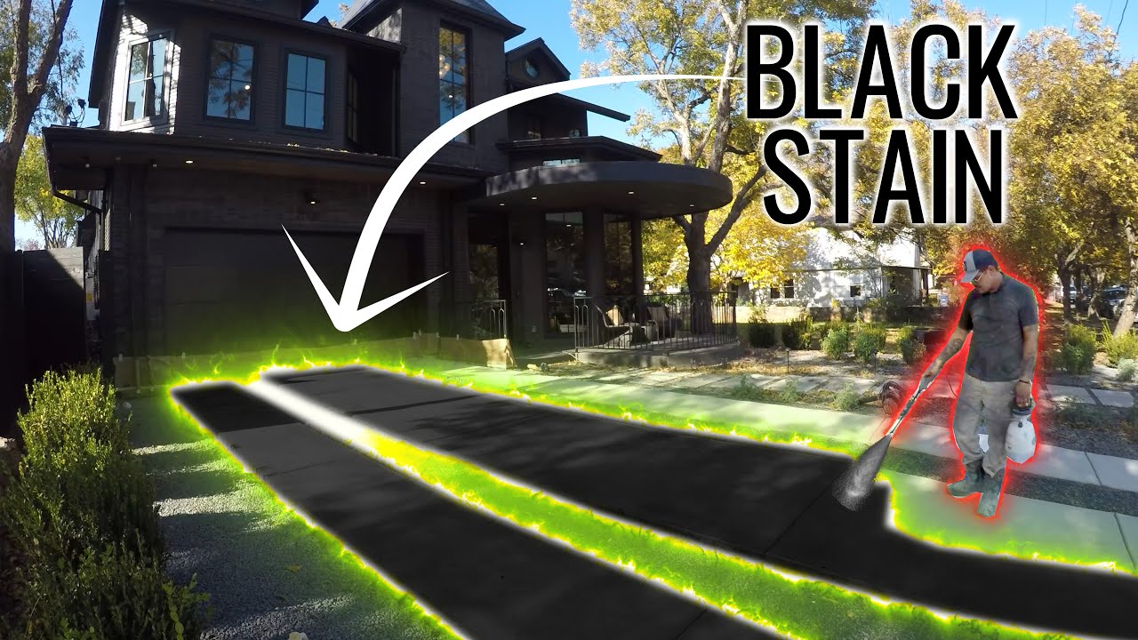 Black Stain Driveway Timelapse