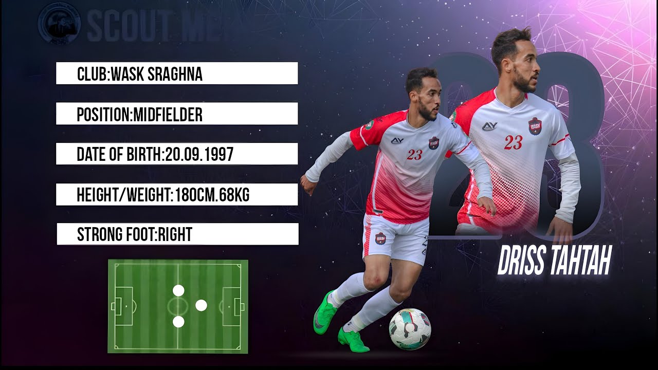 ⚪️🔴DRISS TAHTAH🔴⚪️”WASK SRAGHNA”[MIDFIELDER]