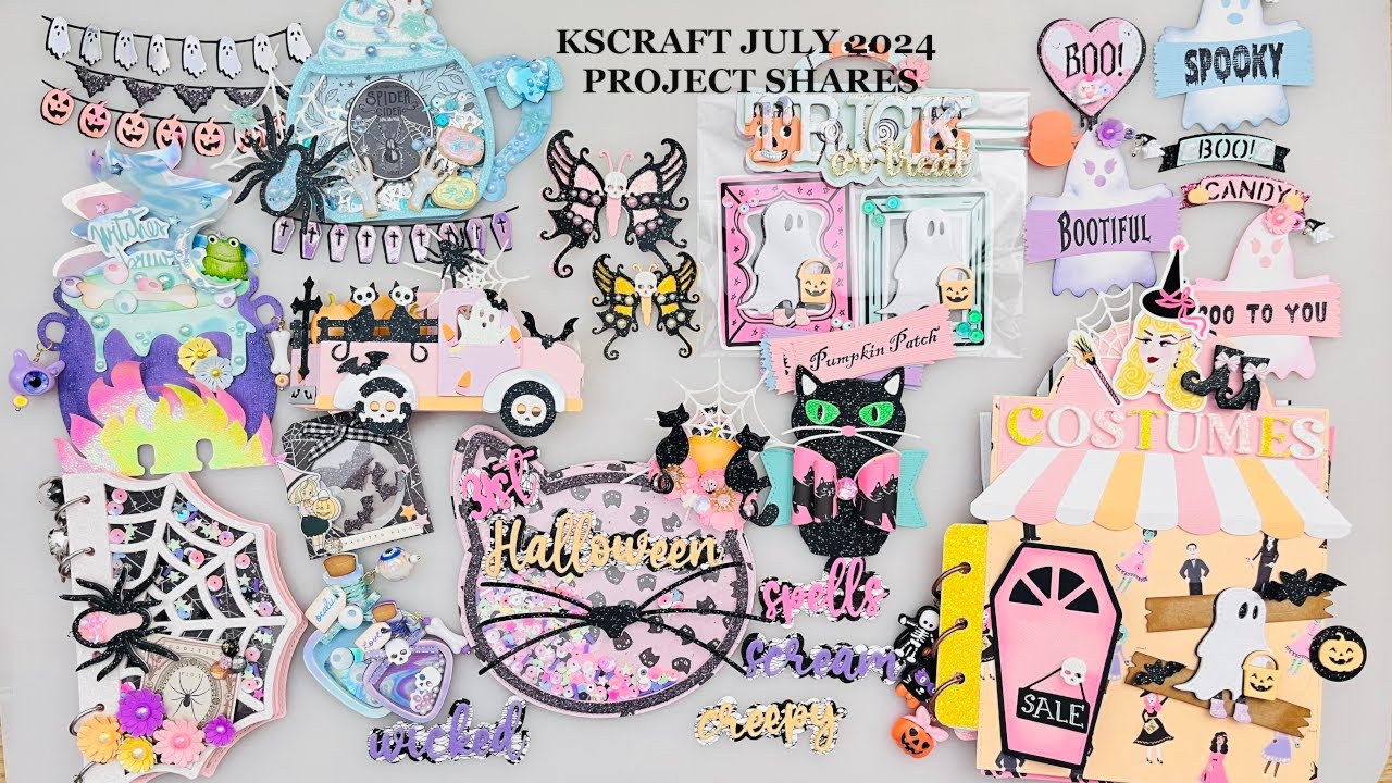 KSCRAFT JULY 2024 Project Share #kscraft #scrapbooking #halloweenpapercrafting  @kscraft1652 #crafts