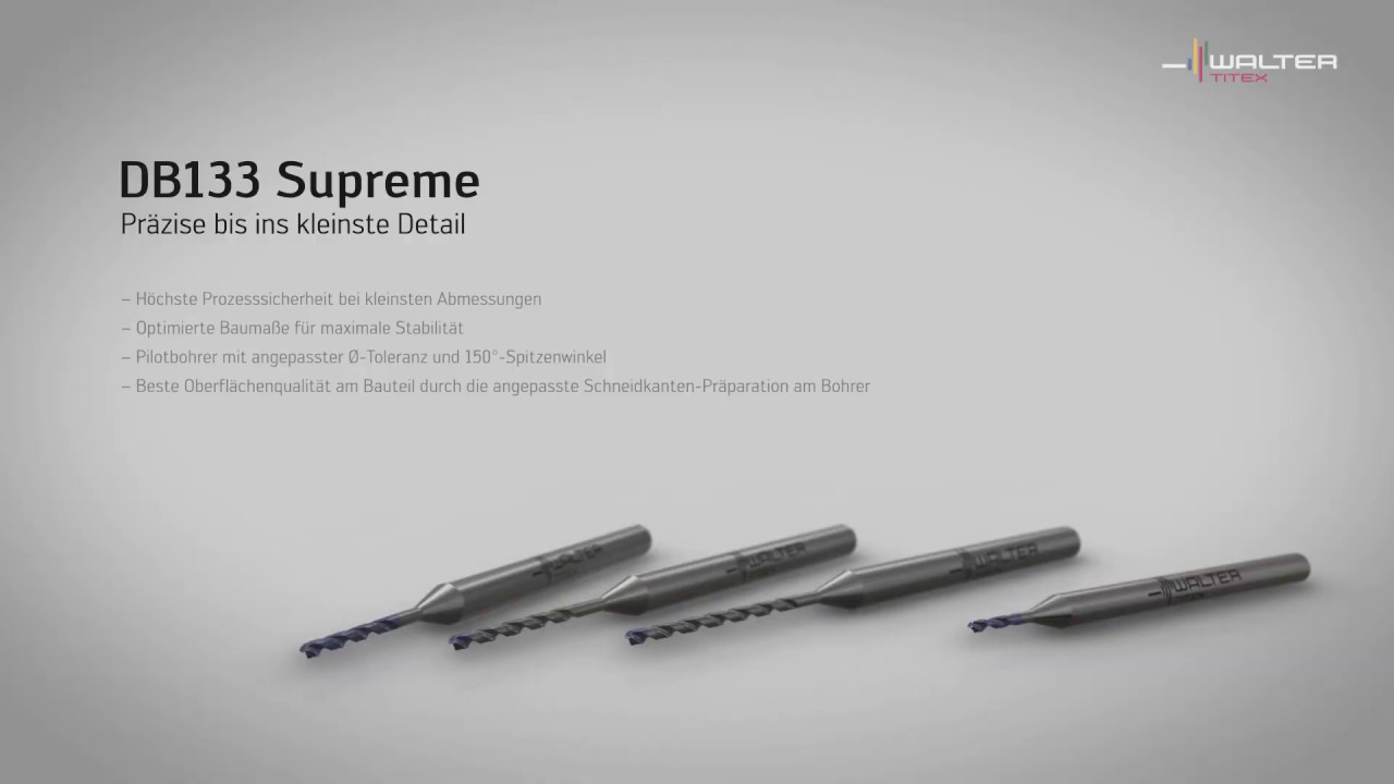 VHM-MIKRO-BOHRER DB131/DB133 SUPREME &ndash; Pr&auml;zise bis ins kleinste Detail