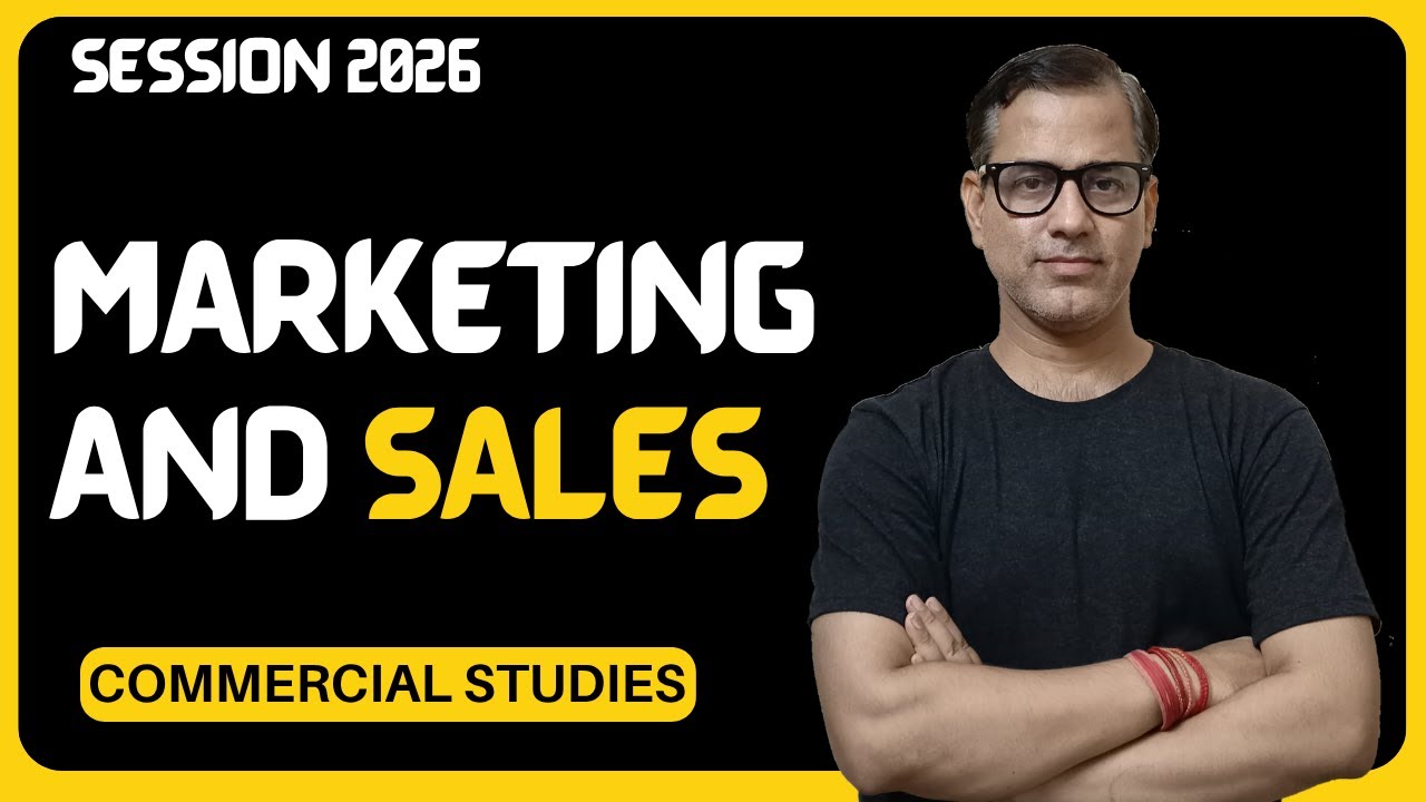 Marketing & Sales | ICSE Class 10 | ICSE Commercial Studies | @sirtarunrupani