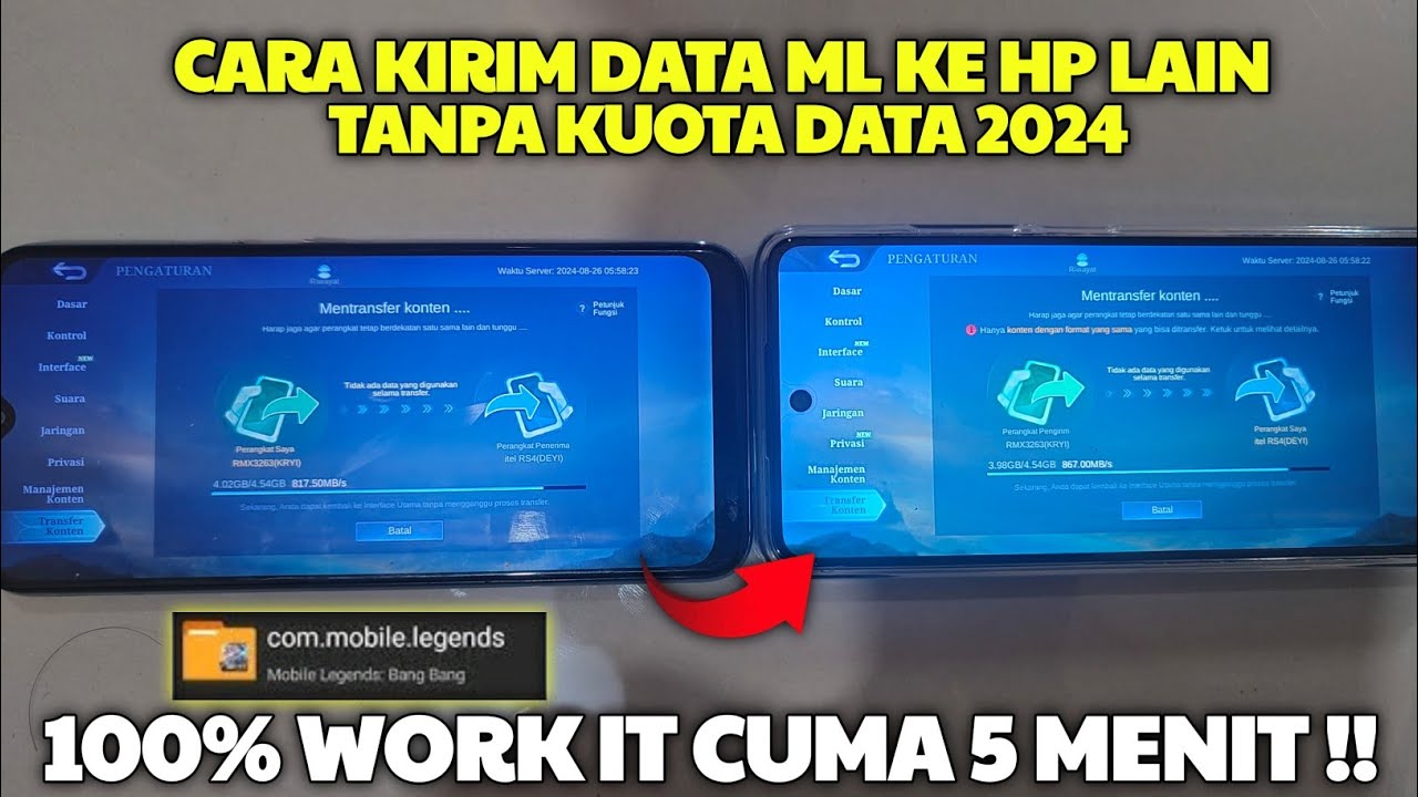 CUMA 5 MENIT?! CARA TRANSFER KONTEN DATA RESOURCE ML 2024 | FITUR TRANSFER KONTEN MOBILE LEGENDS