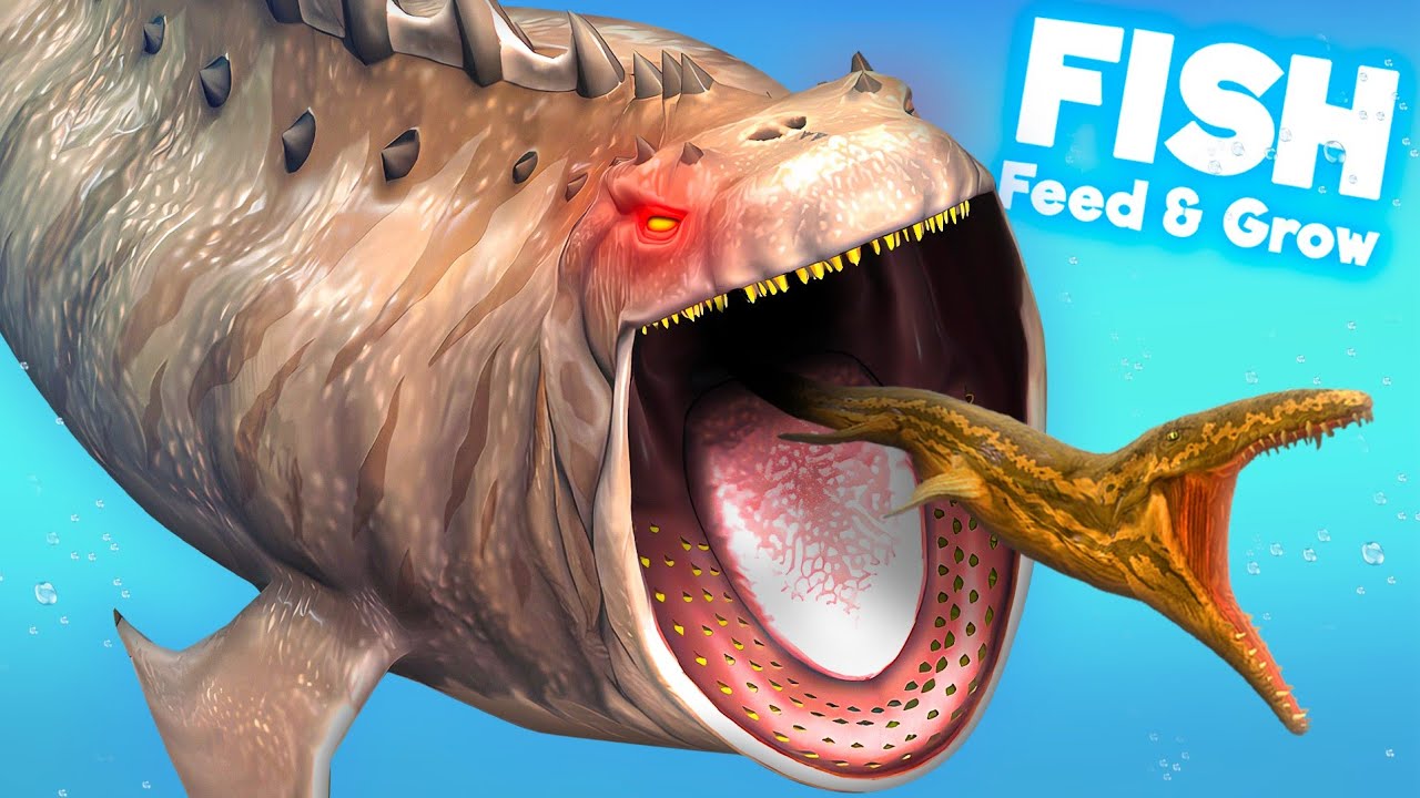 DINO BLOOP vs ALL FISH! | Feed & Grow Fish