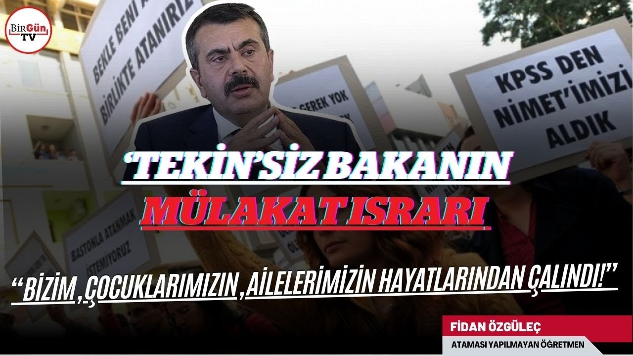 Ataması yapılmayan öğretmen BirGün TV'de anlattı: 