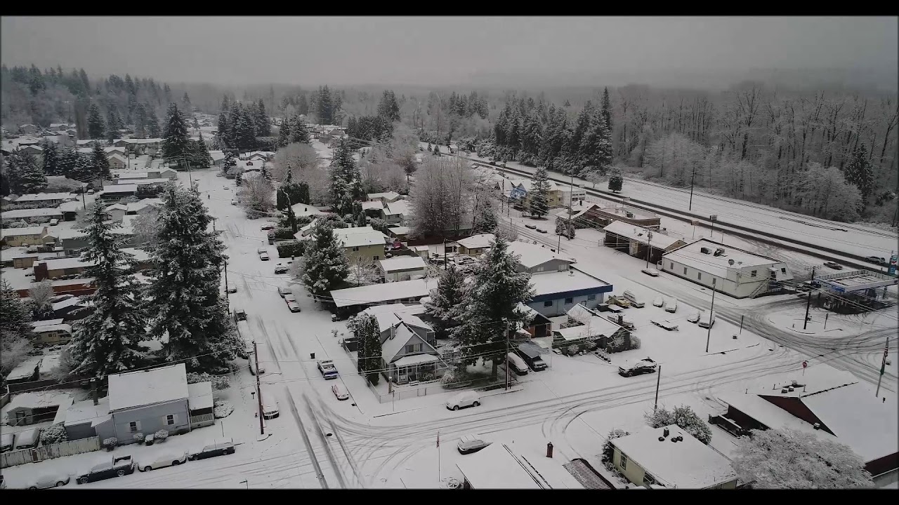 #Drone72 Rare White Christmas in Sultan, Wa! 12/25/17