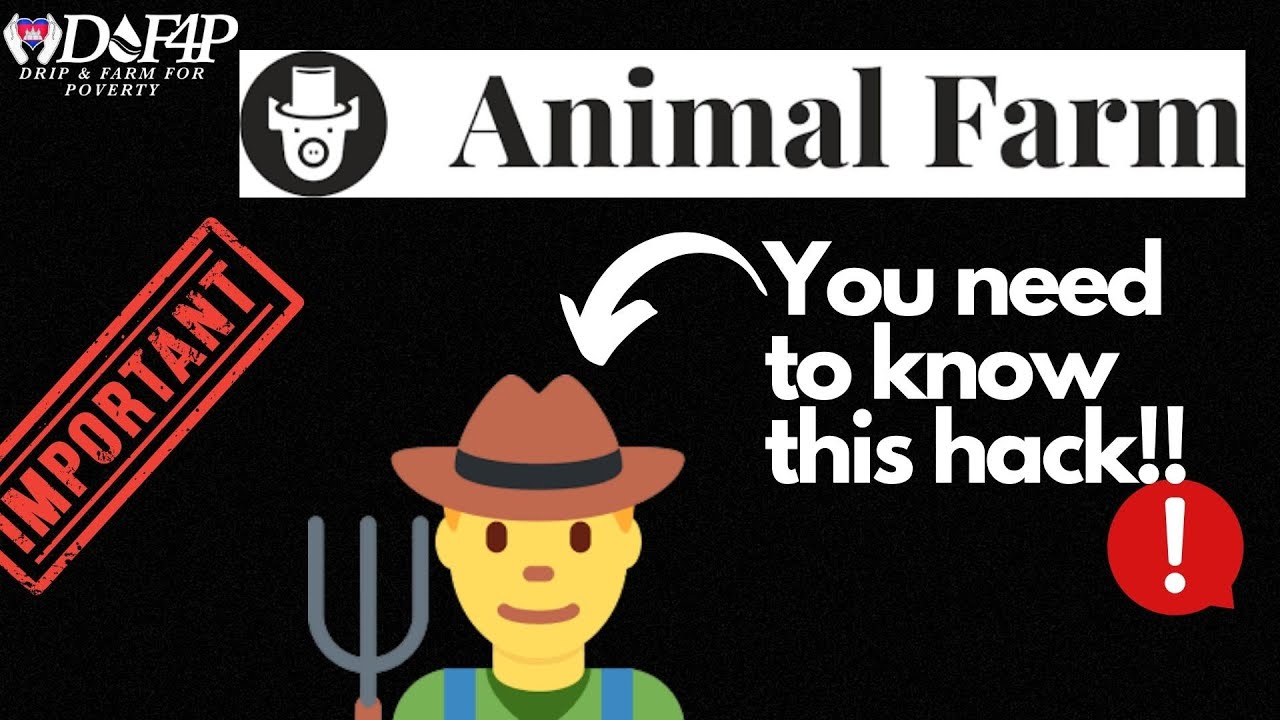 Drip Network Animal Farm most important tool for the Animal Farm