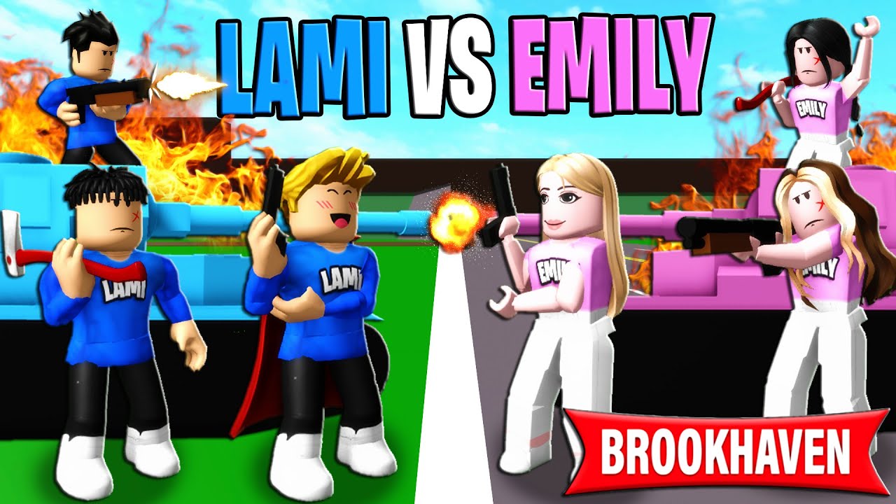 LAMI vs EMILY im KRIEG in BROOKHAVEN! (Roblox Brookhaven 🏡RP | Story Deutsch)