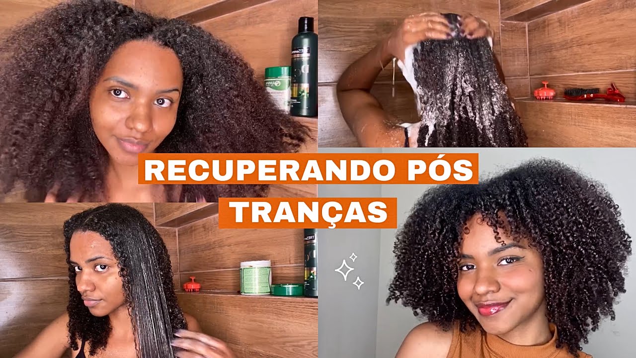 ROTINA CAPILAR PÓS TRANÇAS | COMO RECUPERAR O CABELO CRESPO DEPOIS DAS TRANÇAS