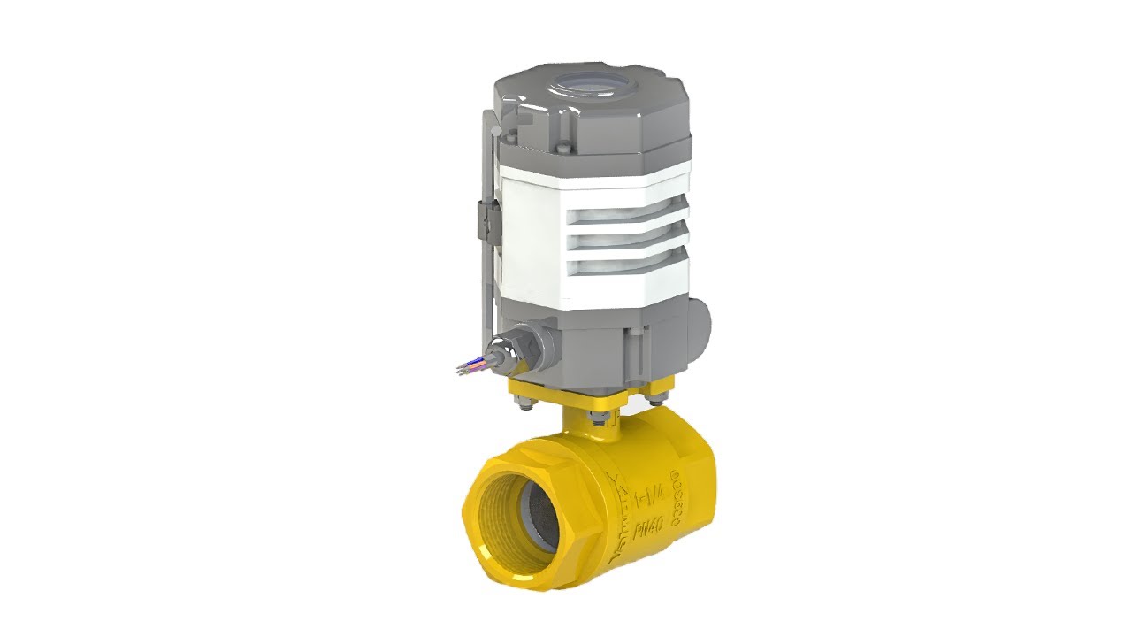 Valworx Compact Electric Actuated Lead Free Brass Ball Valves