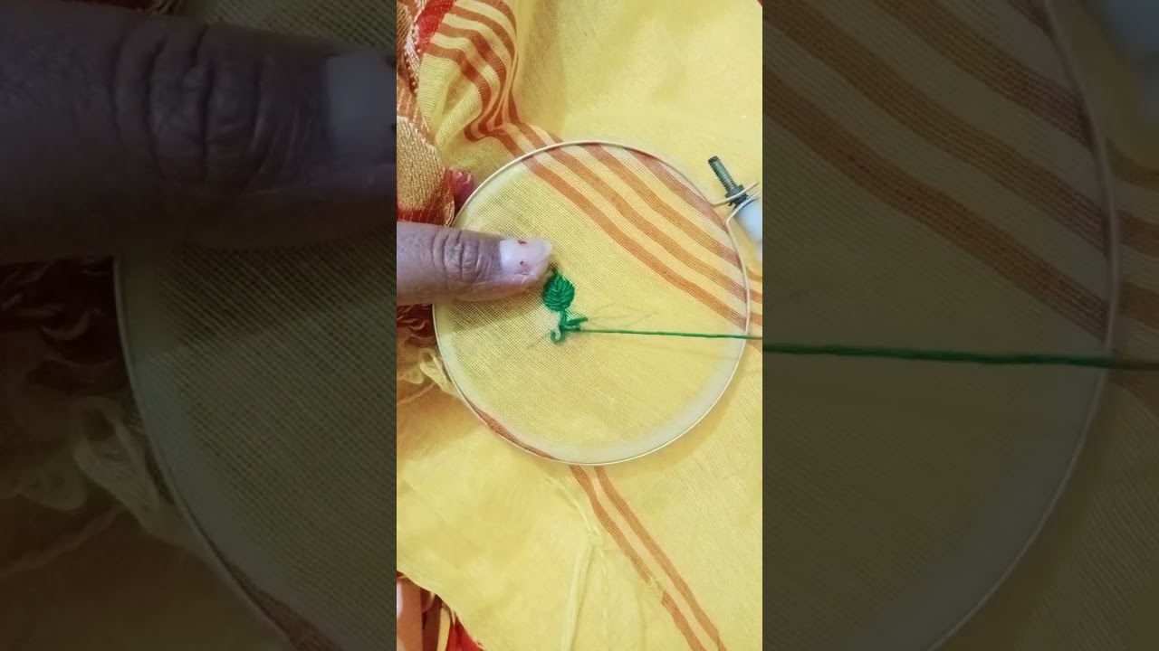 Leaf stitch tutorial