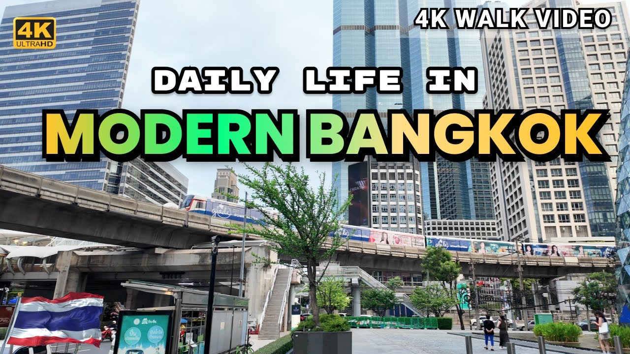 [4K HDR] 🔥 Mega City Bangkok 2024 | BTS Surasak - BTS Chong Nonsi | Bangkok Street Walk