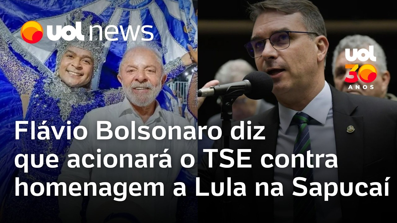 Flávio Bolsonaro diz que ação contra 'crimes do PT na Sapucaí' será protocolada no TSE