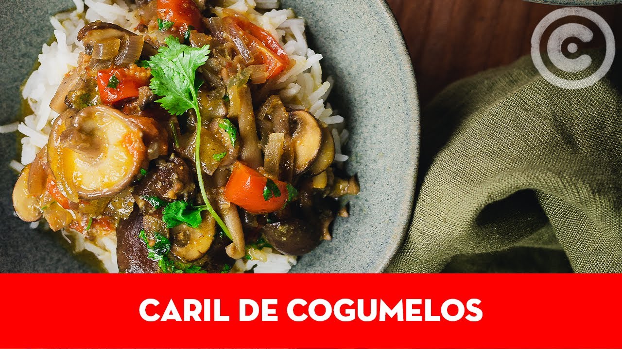 Prepare Caril de Cogumelos em apenas 25 minutos