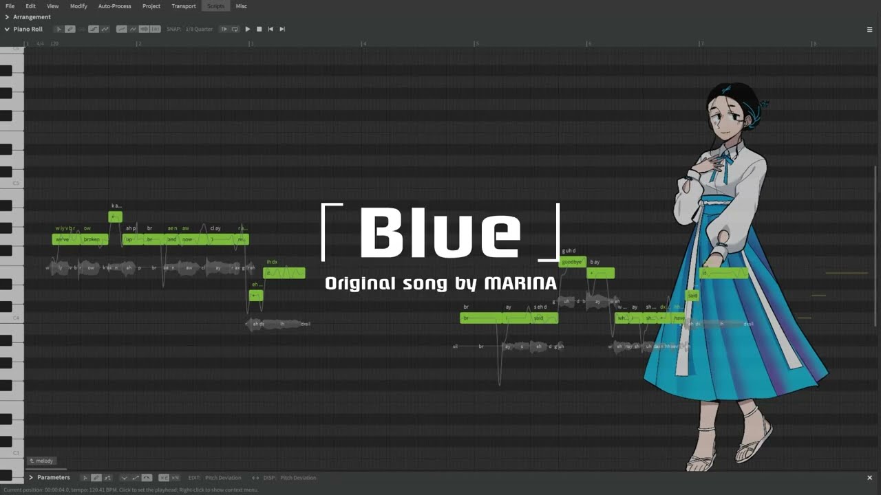 【Qing Su】Blue (MARINA) 【SynthV Cover】
