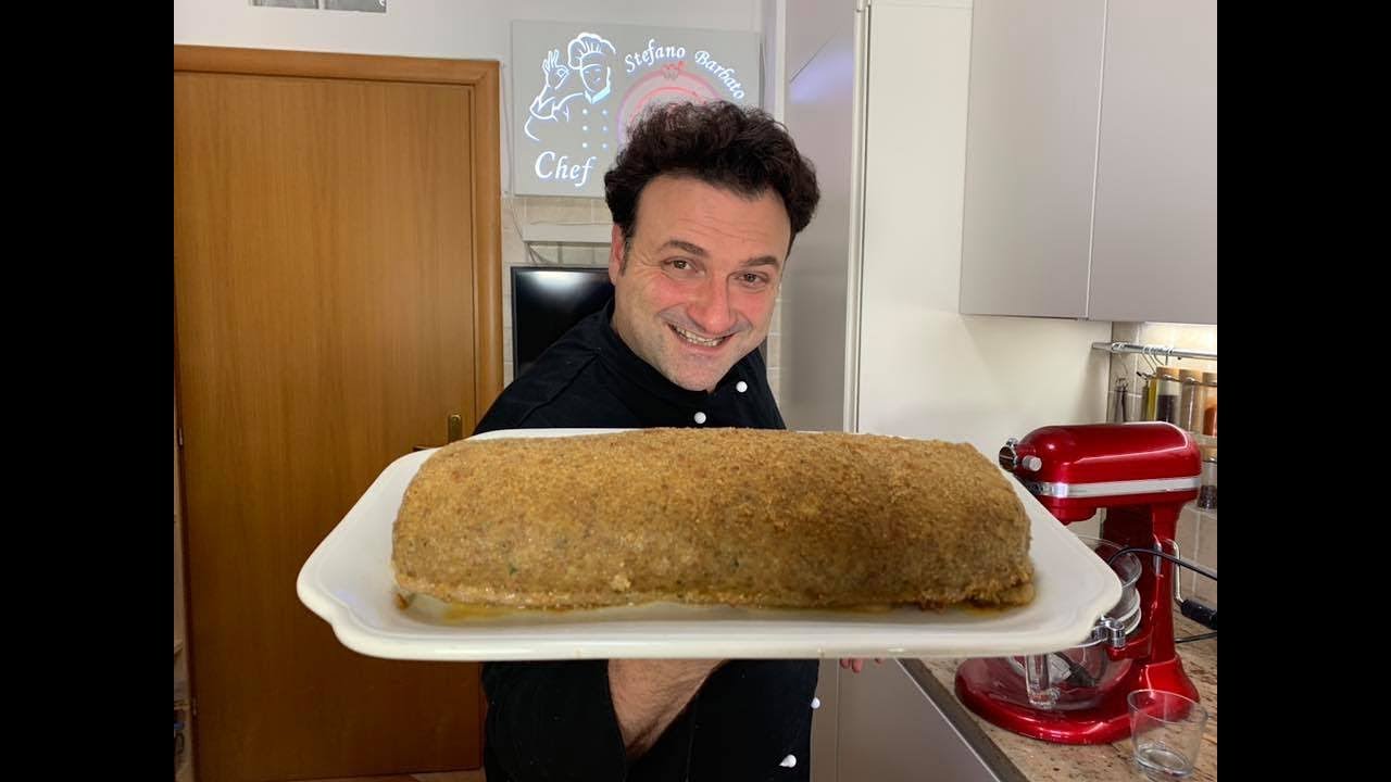 Rollo de Carne Relleno con Verduras y Queso
