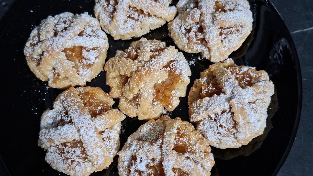 ❗️ELMALI KURABİYE NASIL YAPILIR ❓️FIRINDAN ÇIKAR ÇIKMAZ BİTTİ 🤤LEZZET GARANTILIDİR 👈