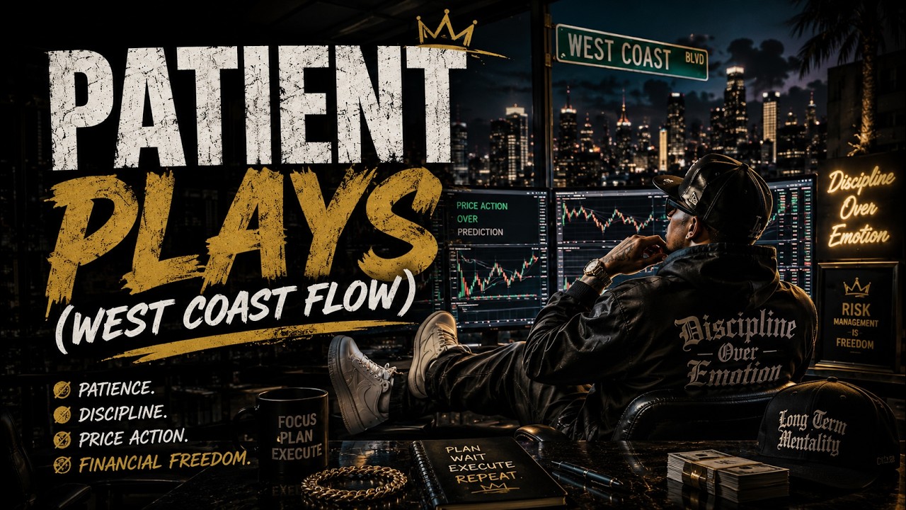 PATIENT PLAYS 🌴 | West Coast Trader Rap | Discipline Over Emotion | Trading Motivation Music