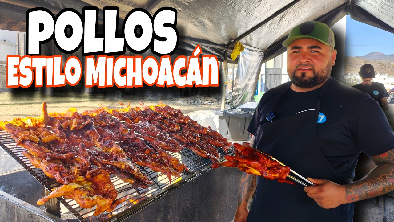 El mejor POLLO a la LEÑA 😱 DE LA REGION | vende como si lo REGALARA 🫣😱