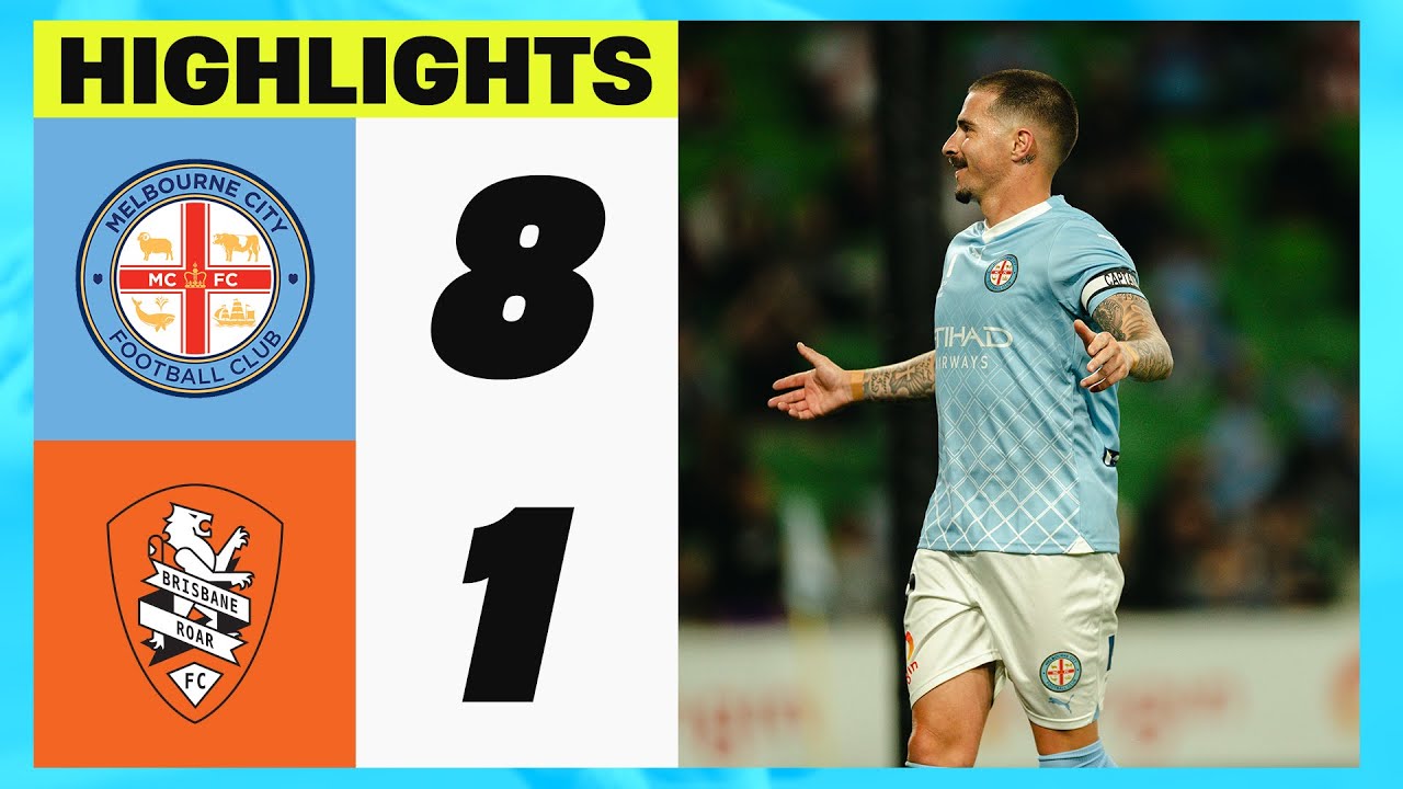 Highlights | City 8-1 Brisbane Roar | CITY PUMP ROAR IN ABSOLUTE GOALFEST! | ALM 2023/24