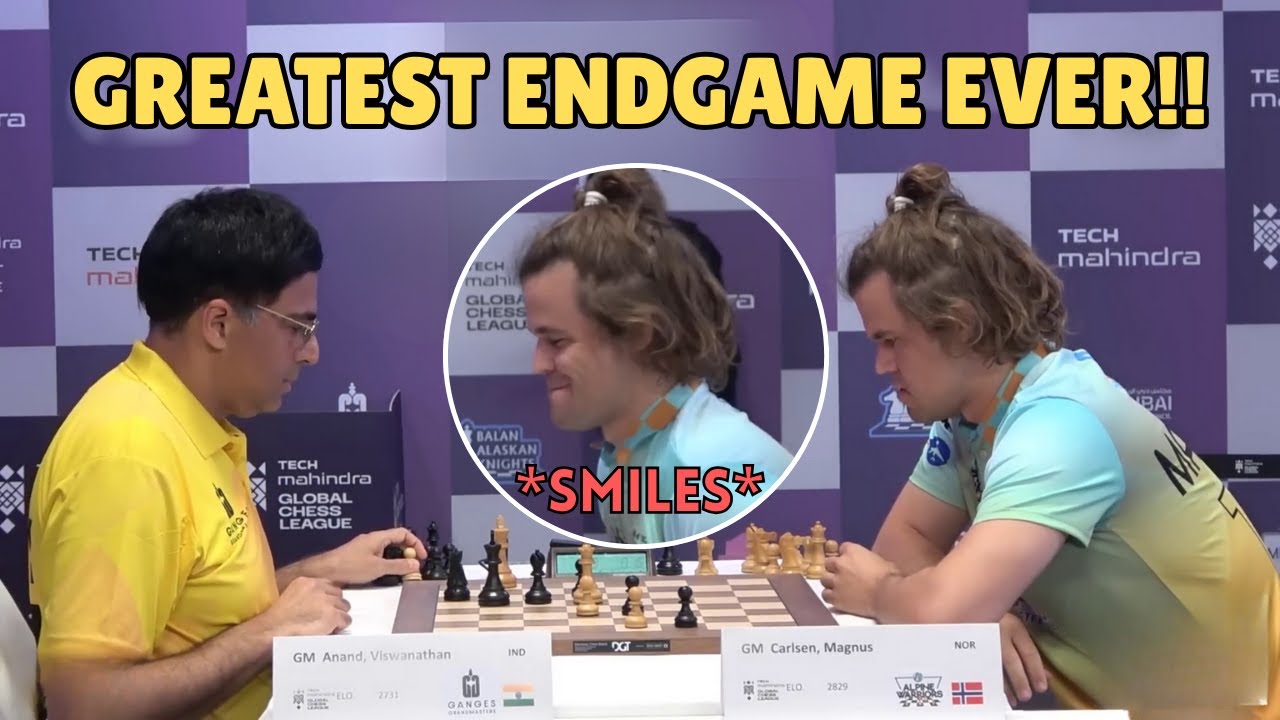 The Greatest Chess Endgame Ever! Vishy Anand vs Magnus Carlsen